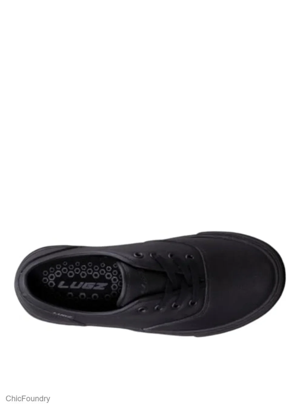 Slip-Resistant Leather Work Sneakers for Women Lace-Up Comfort